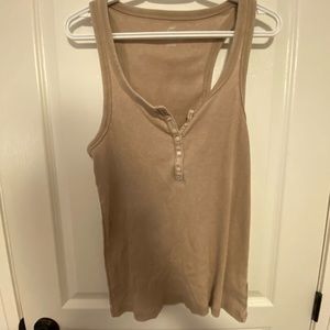 Aerie Real Soft Beige Tank Top - XL